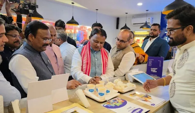  Odisha CM dedicates OMFED Cafe, Koraput Coffee Cafe at New Delhi